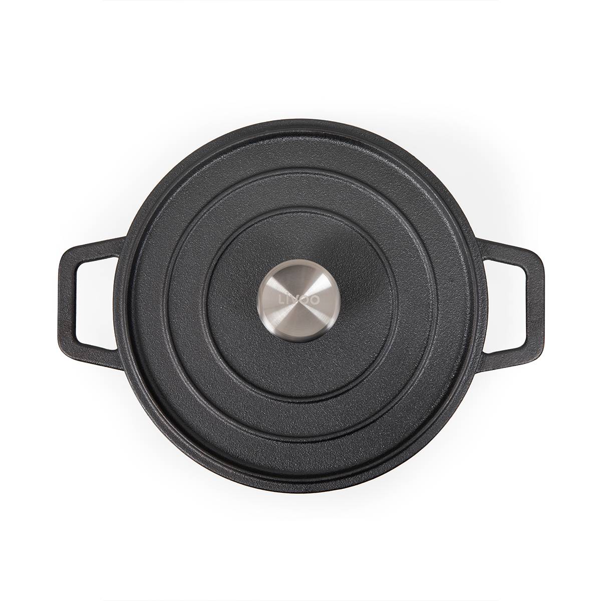 Livoo - Cocotte ronde 24cm 4l noir MEP139 Livoo - Image 3