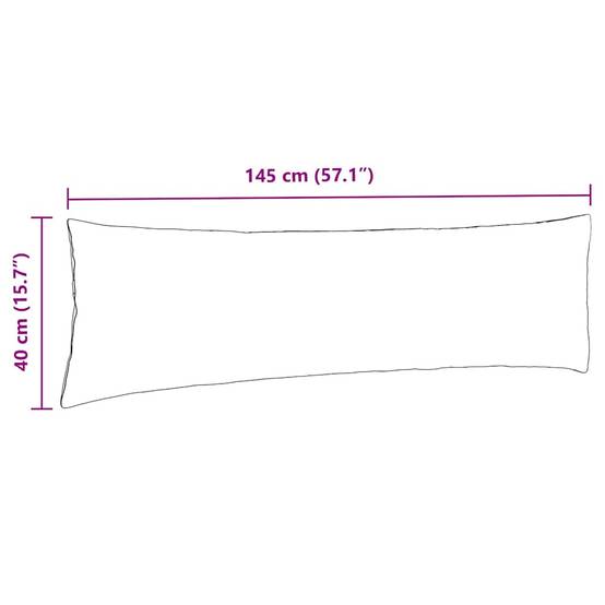 Coussins de Canapé Velours Côtelé Lot de 2 pour Chambre et Salon Déco Rose 145 x 40 cm – ComfortXL Outdoor Living - Image 9