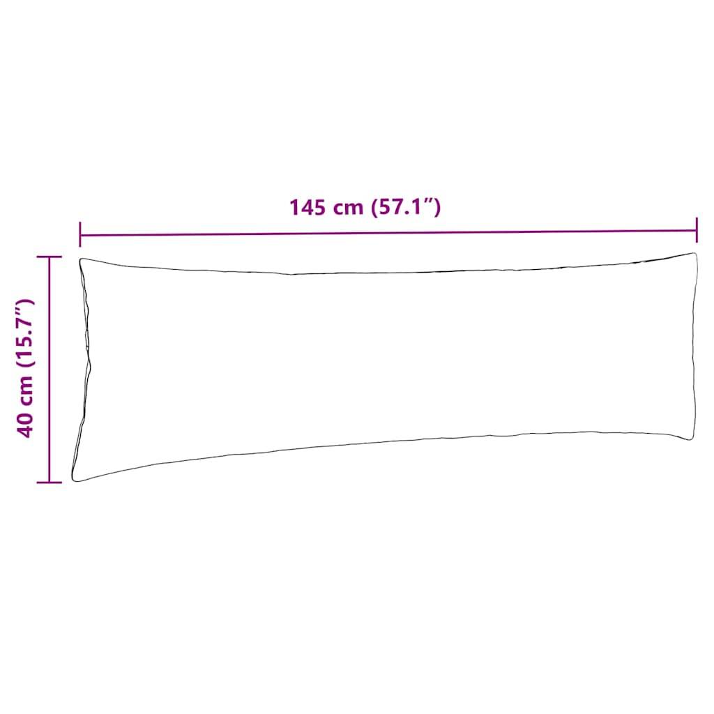 Coussins de Canapé Velours Côtelé Lot de 2 pour Chambre et Salon Déco Rose 145 x 40 cm – ComfortXL Outdoor Living - Image 9