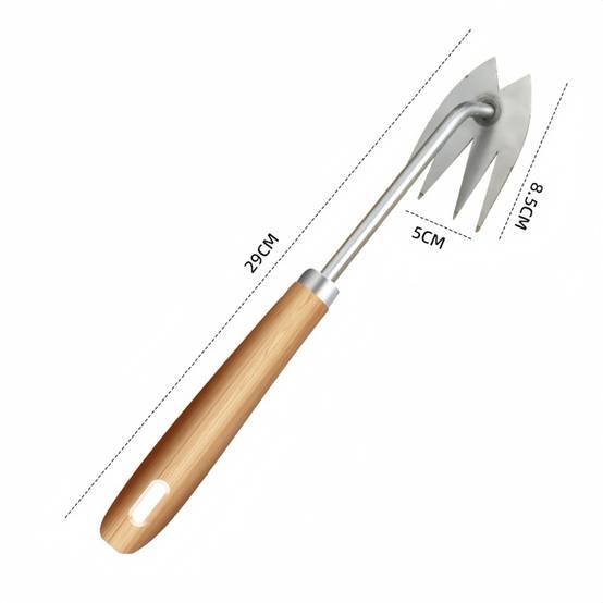 Outils de jardin-Extracteur de mauvaises herbes - Acier inoxydable - 2 en 1 désherbage et binage - Living123 - Image 2