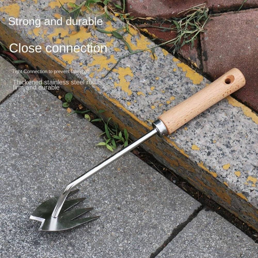 Outils de jardin-Extracteur de mauvaises herbes - Acier inoxydable - 2 en 1 désherbage et binage - Living123 - Image 3
