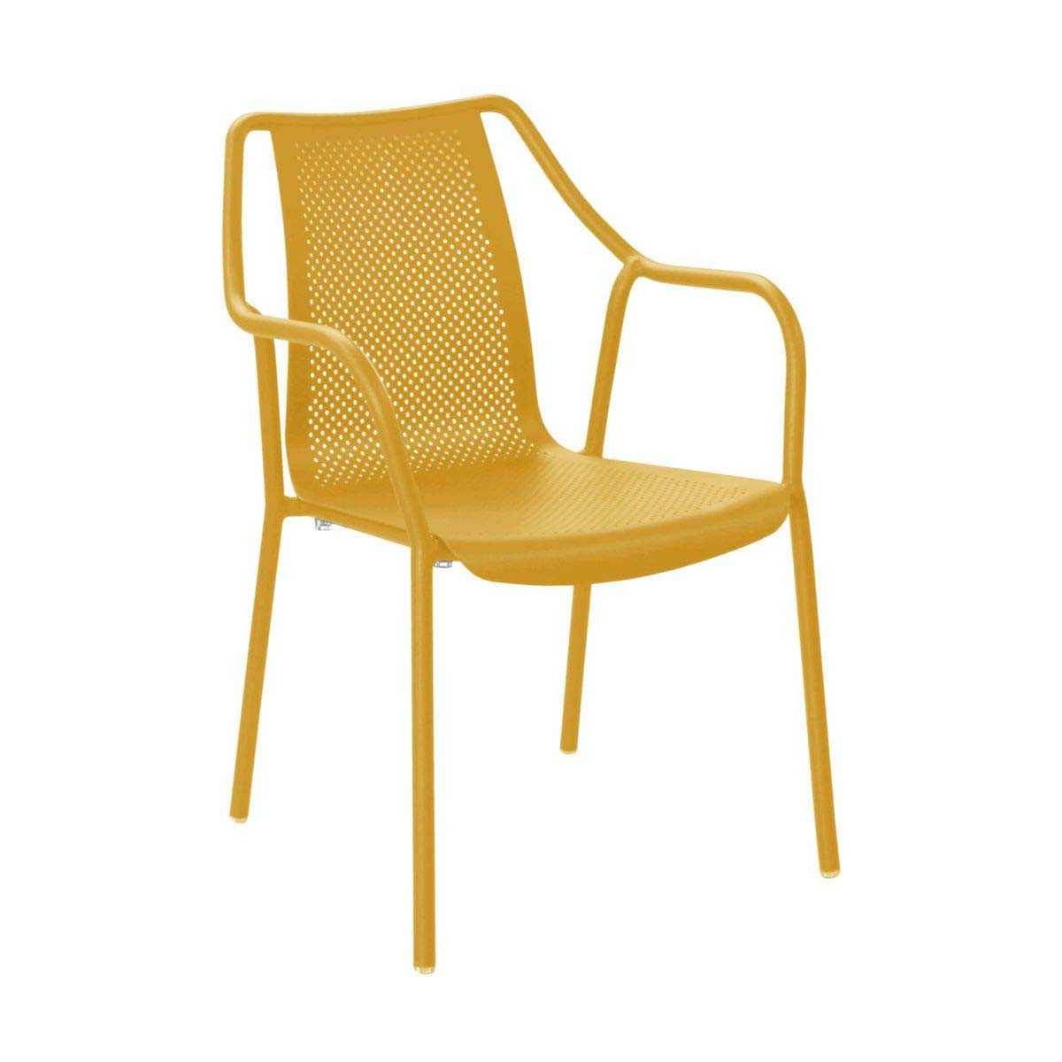 Proloisirs - Fauteuil de jardin empilable en aluminium Bari - Image 1