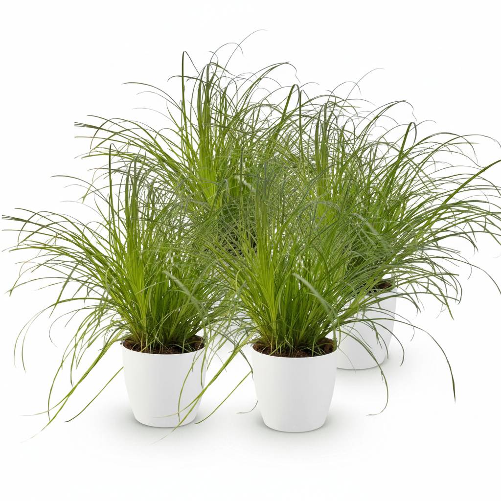 Cyperus alternifolius Zumula - Pet-friendly - Pot de 12cm - Hauteur 20cm - 4 plantes - Blanc - Plantes d'intérieur - Image 2