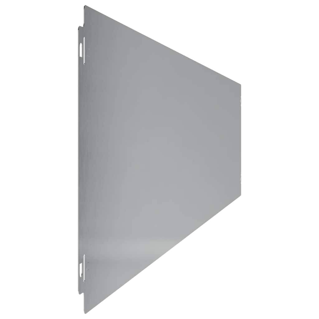 Bordure pelouse acier galvanisé jardin et allée délimitation nette 10pcs 20x103cm blanc - ComfortXL Outdoor Living - Image 6