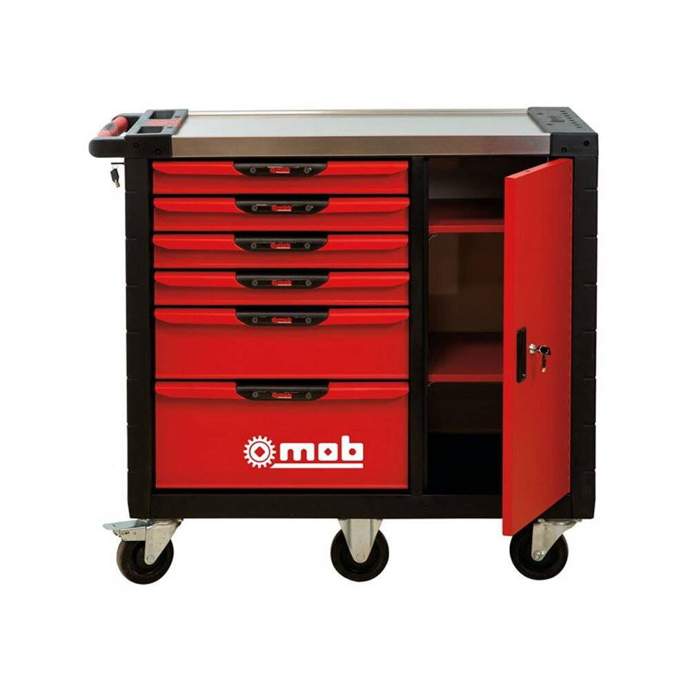 Servante XLINER avec armoire 6 tiroirs garnie 173 pièces MOB - Image 1