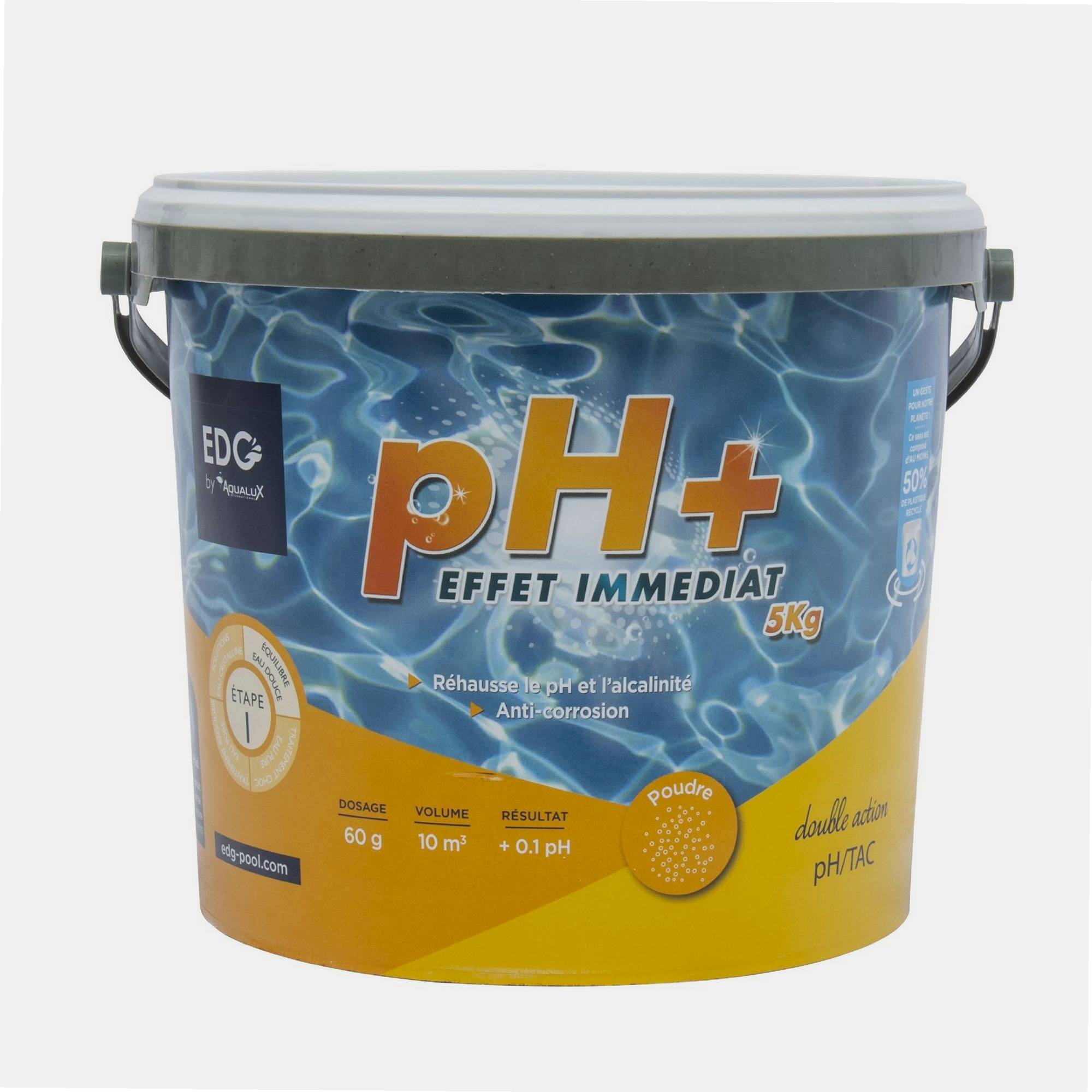 Aqualux - PH plus, poudre, seau de 5KG, EDG - AQUALUX - 200039 - Image 5