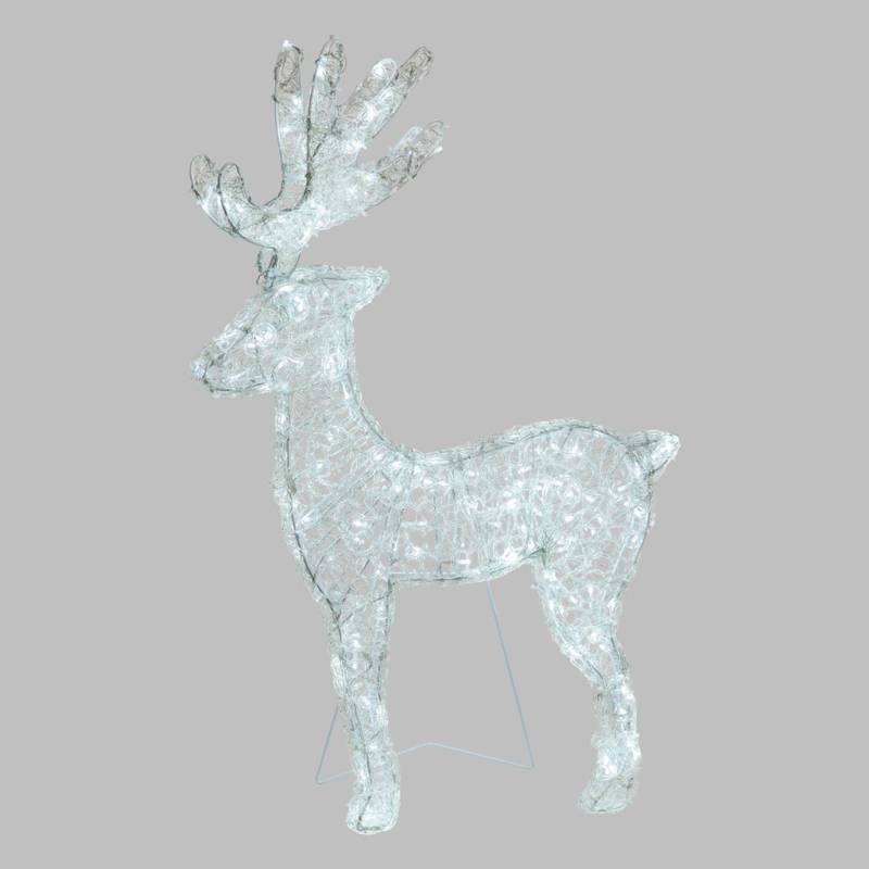 Lotti - Renne lumineux extérieur 3D H85cm 180 LED blanc froid lumière fixe IP44 31V Lotti - Image 9
