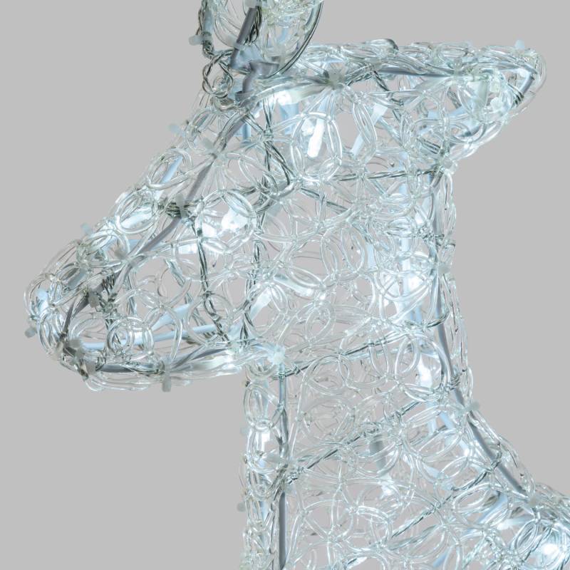 Lotti - Renne lumineux extérieur 3D H85cm 180 LED blanc froid lumière fixe IP44 31V Lotti - Image 4