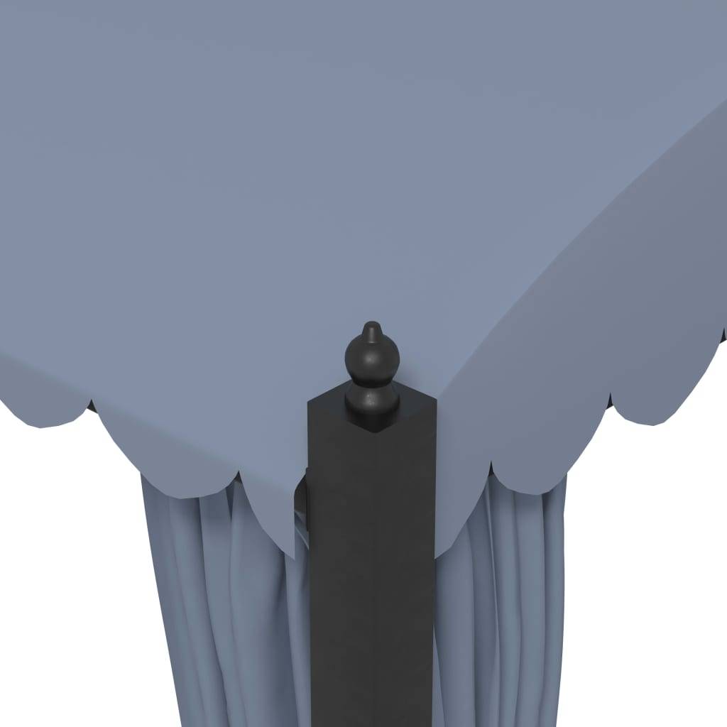 Vidaxl - Tonnelle avec rideaux 3x4 m Anthracite Acier vidaXL 48056 - Image 4