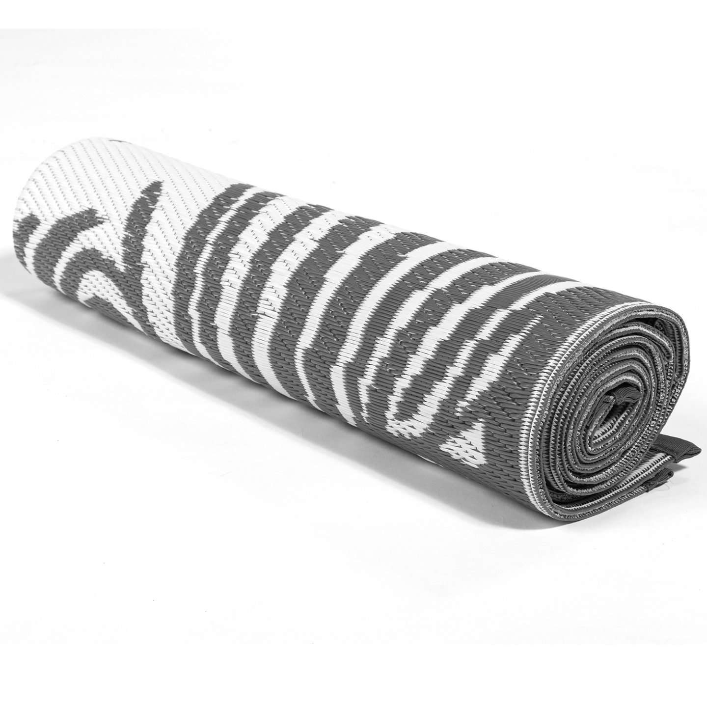Tapis extérieur COCO tropical gris et blanc 180 x 280 CM - Image 6