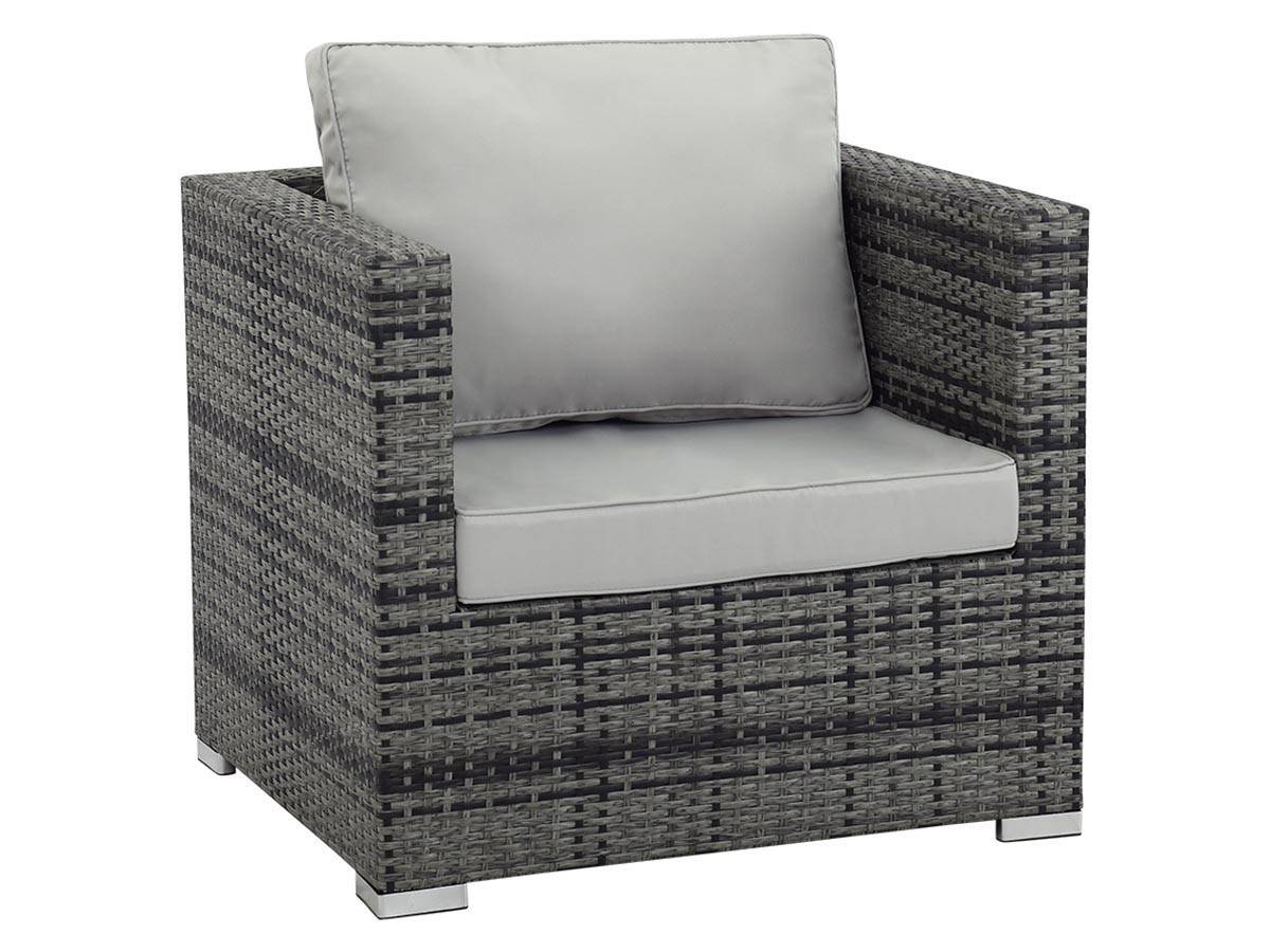 Fauteuil Jardin En Résine Tressée "ibiza" - Florida - Gris -habitat Et Jardin - Image 1