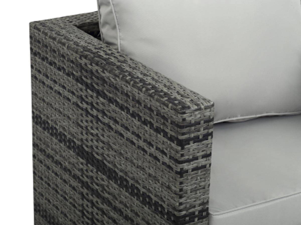 Fauteuil Jardin En Résine Tressée "ibiza" - Florida - Gris -habitat Et Jardin - Image 2