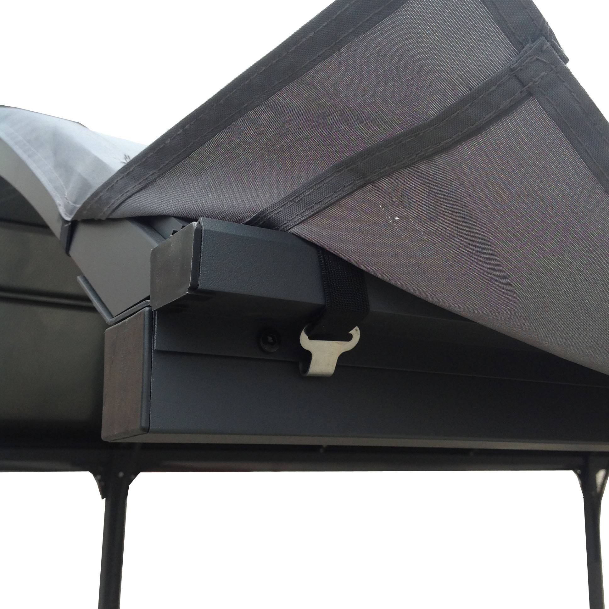 Habrita - Bâche pour Carport fabriquée en PVC teinté de 280 gr/m2
Dimensions 485 x 300 cm
Système d’attache : 24 crochets
Garantie : 1 an - Image 4