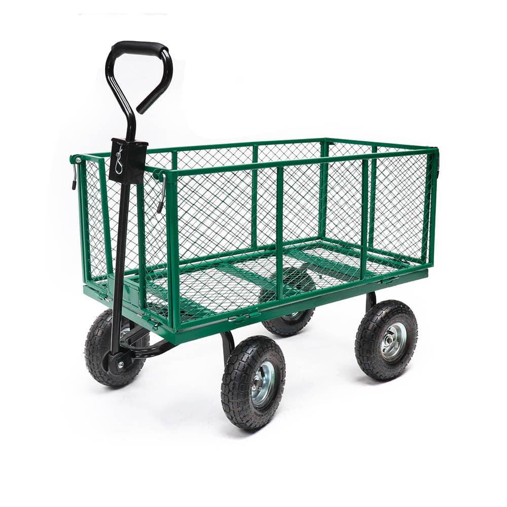 Chariot de Jardin Métal 300 kg – Transport Facile et Robuste - TERRE JARDIN