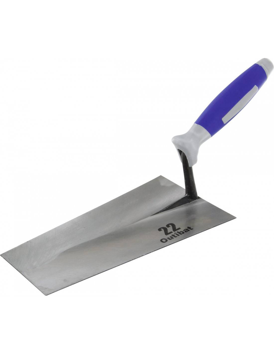 Truelle Carrée Bi-mat Outibat Lame Carrée Robuste, Manche Bi-matière Ergonomique - Outibat