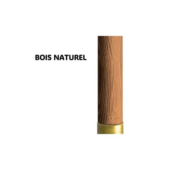 Parasol de jardin 3m x 3m Forme Carrée Blanc Ecru avec bordure de 50 mm Mat bois naturel KZ GARDEN - Image 2