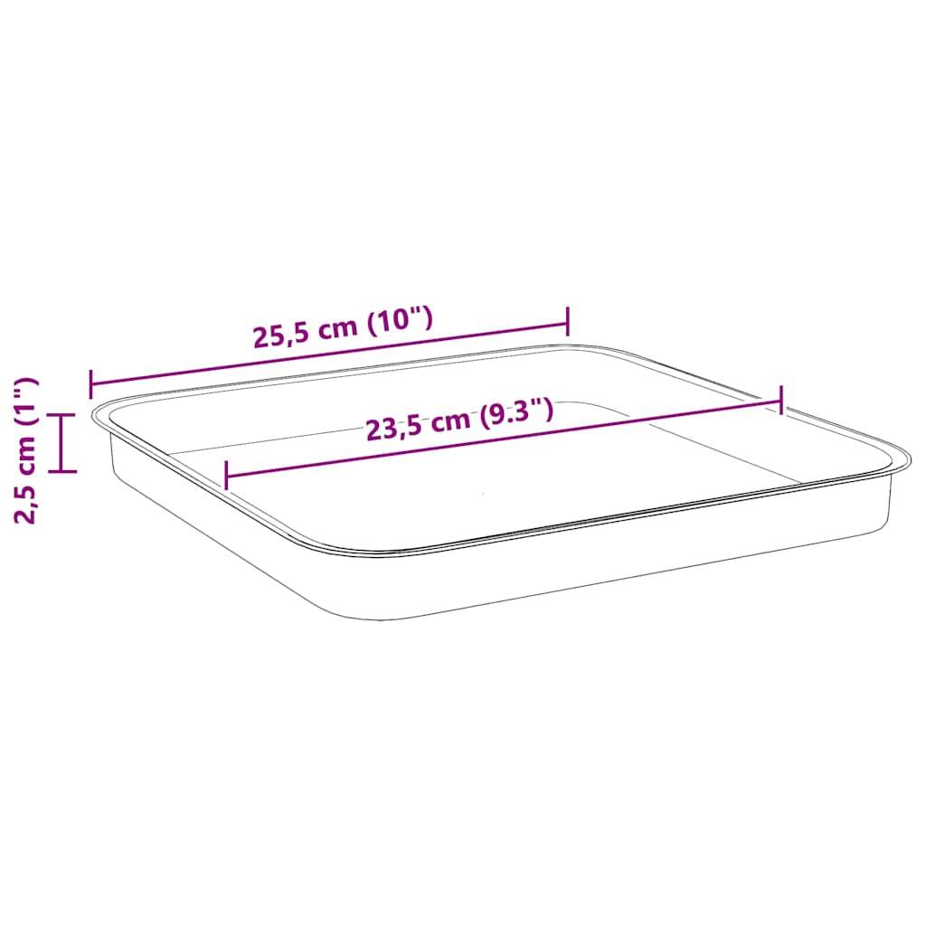ComfortXL - Lot de 6 pots carrés plastique terrasse balcon drainage intégré 33x33x26cm noir - ComfortXL Outdoor Living - Image 10