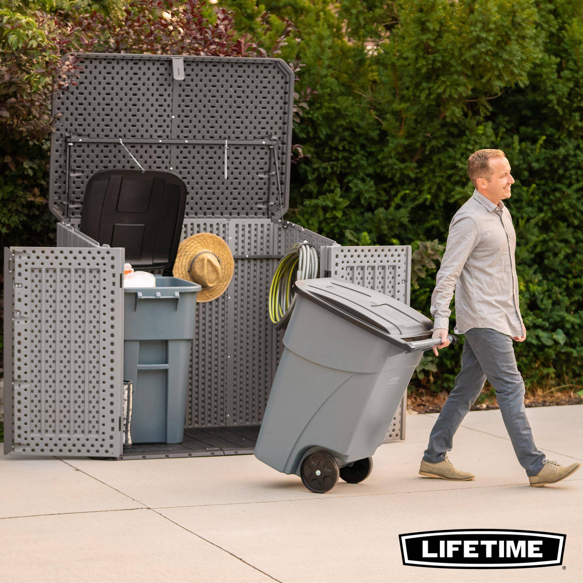 Lifetime - Abri resine horizontal 1300L/1.38m3 verrouillable LIFETIME #60350 - Image 7