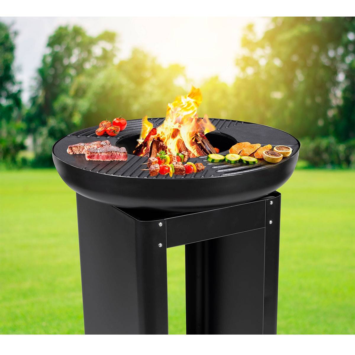 Barbecue à charbon de bois Brasero Teppanyaki Ø 61 x H90 cm BBQ COLLECTION - Image 5