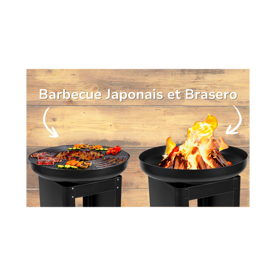 Barbecue à charbon de bois Brasero Teppanyaki Ø 61 x H90 cm BBQ COLLECTION - Image 4