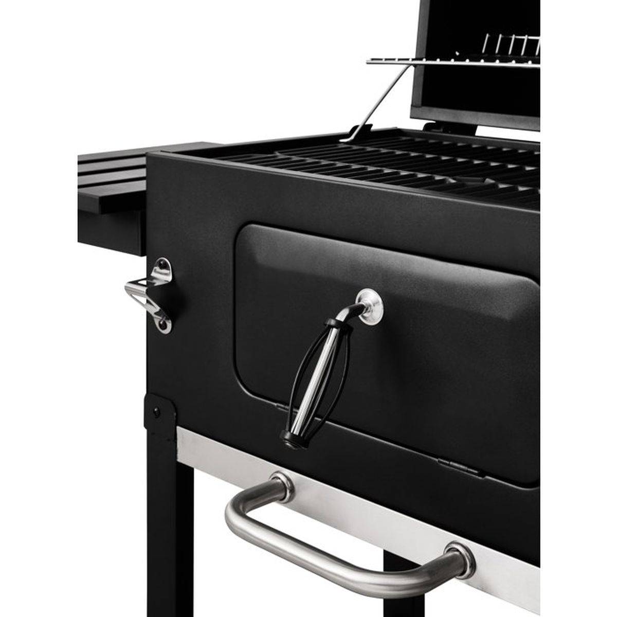 Barbecue charbon - Cookingbox - Clark - Ventilation réglable - Grille de cuisson en fonte - Acier et finitions inox - Image 8
