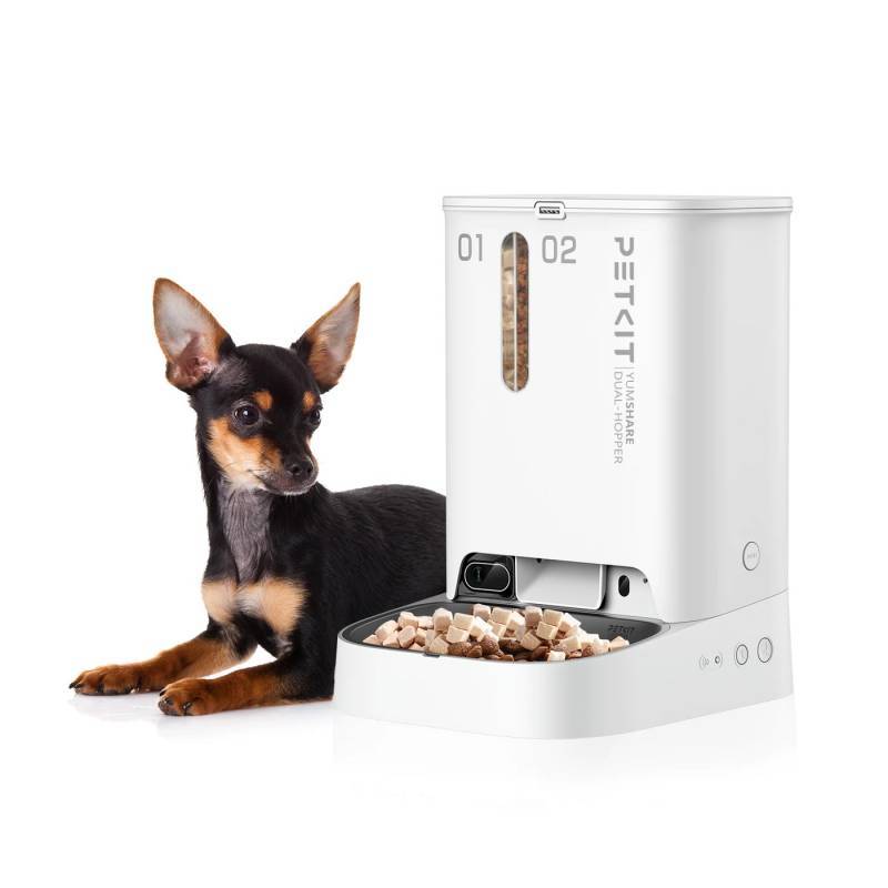 YumShare Dual-hopper distributeur de croquettes automatique connecté double avec caméra 5L Petkit - Image 7