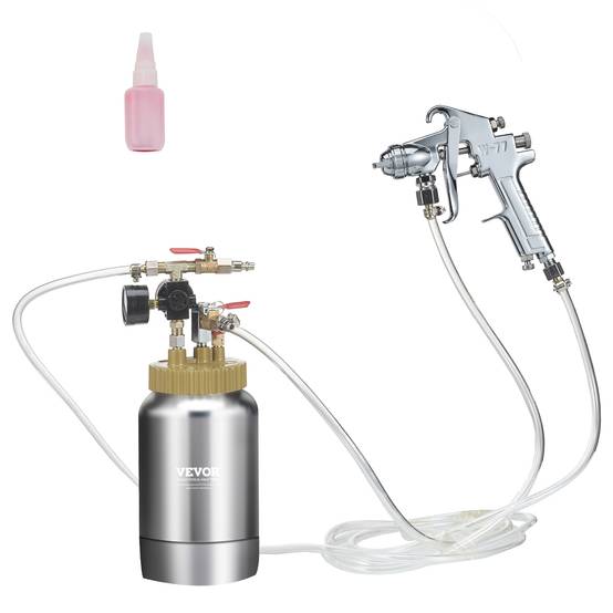 VEVOR Pistolet à peinture portable 2L, pression max 45 PSI, buse 1.8mm, pour décoration intérieure. - Image 1