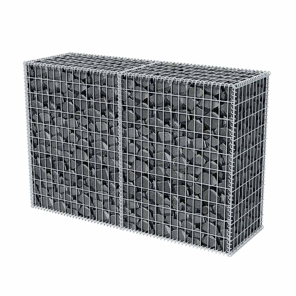 PANGIVO - Panier de gabion Acier galvanisé Argenté 150 x 50 x 100 cm - PANGIVO - Image 3