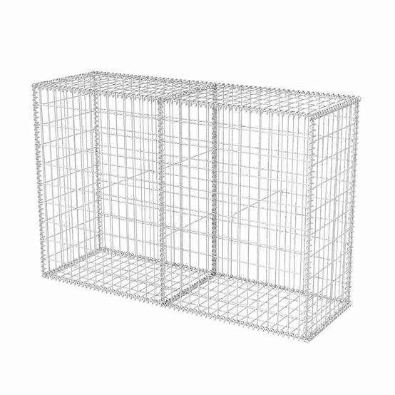 PANGIVO - Panier de gabion Acier galvanisé Argenté 150 x 50 x 100 cm - PANGIVO - Image 2