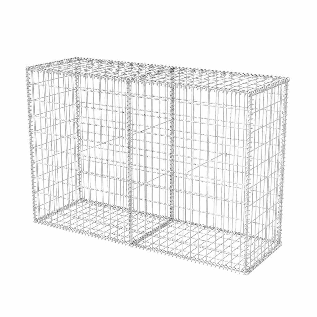 PANGIVO - Panier de gabion Acier galvanisé Argenté 150 x 50 x 100 cm - PANGIVO - Image 2