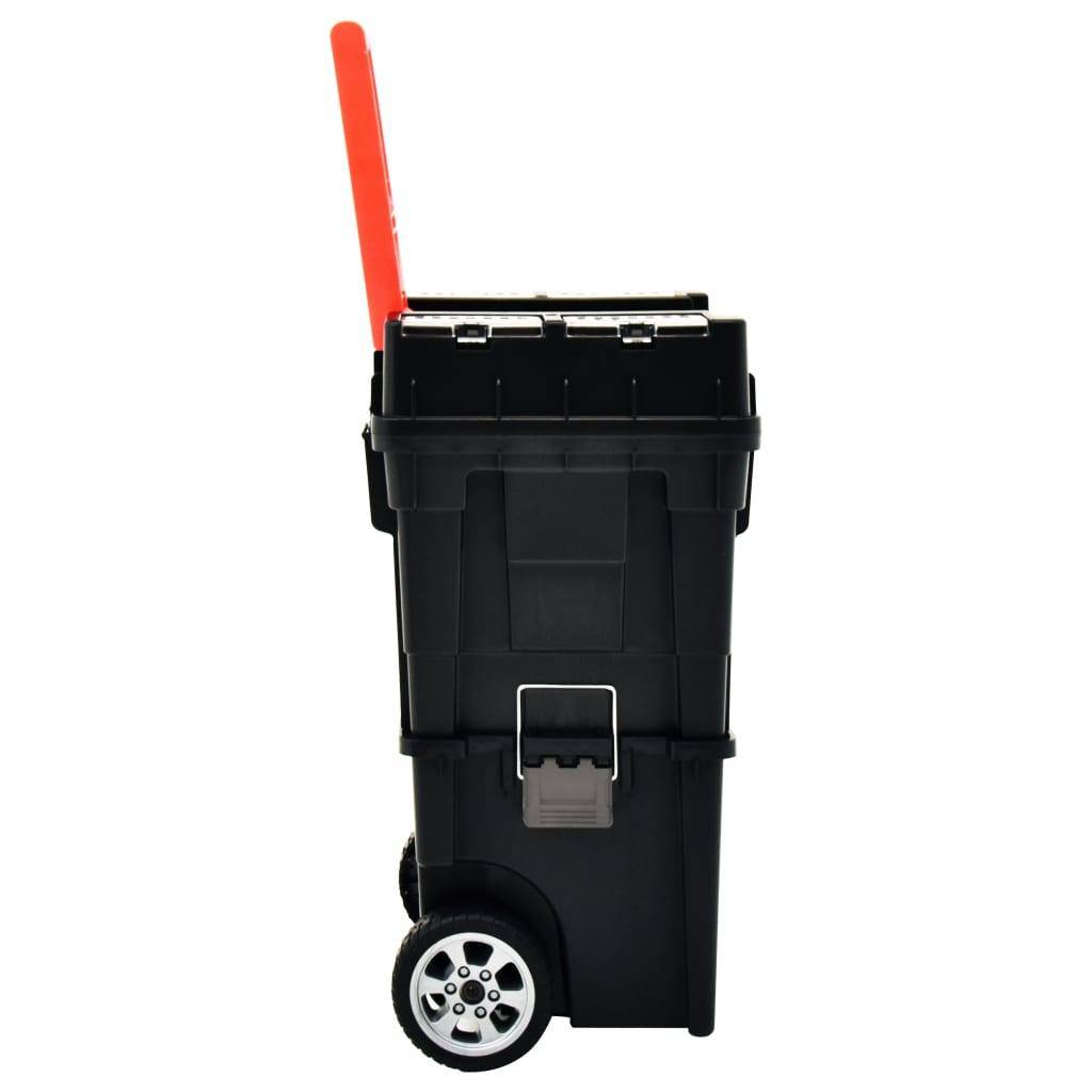 Helloshop26 - Valise à outils avec poignée 46 x 36 x 41 cm noir et rouge - Image 3