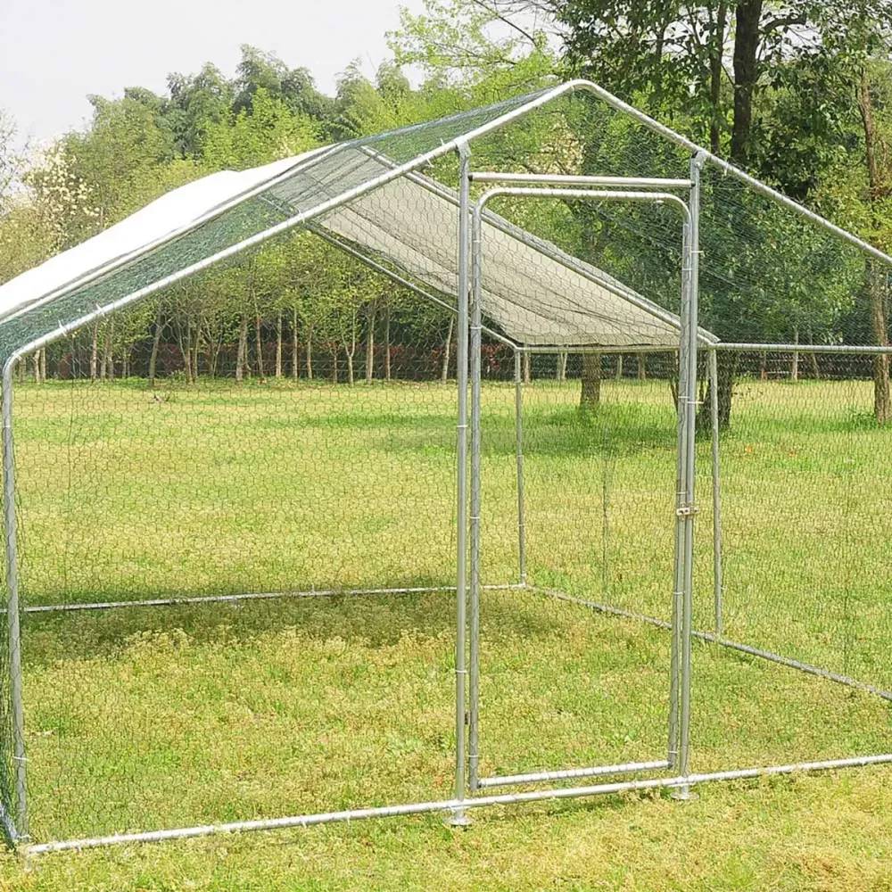 Enclos pour volailles 12m² - Structure galvanisée 4x3x2m - Image 4