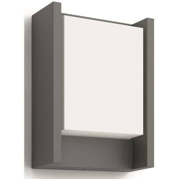 Philips - Applique extérieure LED Philips Arbour - Anthracite - 600 lm - 6W - IP44