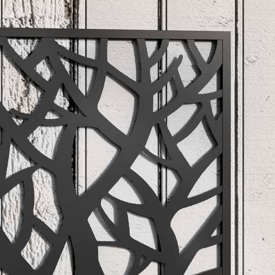 Jardinière avec treillis métal balcon grimpantes paravent extérieur 61x113cm noir - ComfortXL Outdoor Living - Image 10