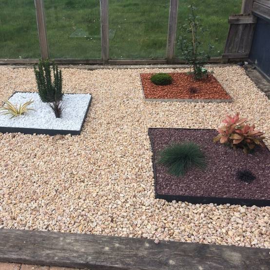 Bordure jardin droite acier galvanisé - 99 x 14 cm - Gris anthracite - Jardinex - Image 2
