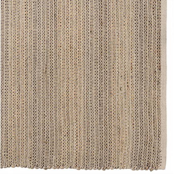 QUENTIN - Tapis rect. 160x230cm jute et coton couleur sable/ivoire/noir - Image 4