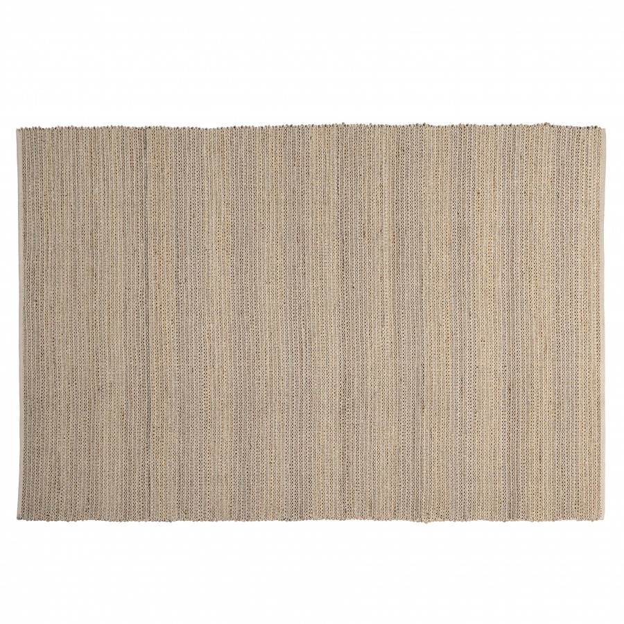 QUENTIN - Tapis rect. 160x230cm jute et coton couleur sable/ivoire/noir - Image 1