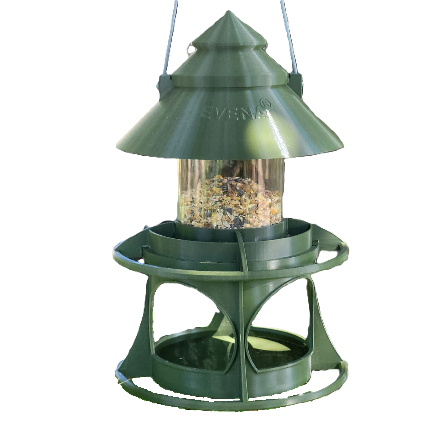 Abreuvoir et Mangeoire Oiseaux Sauvage CELESTE- Vert Olive - Image 1