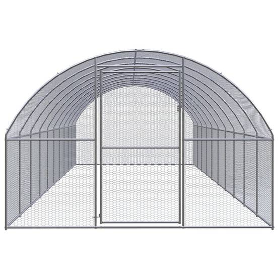 Vidaxl - Poulailler d'extérieur 3x10x2 m Acier galvanisé vidaXL 3095467 - Image 2