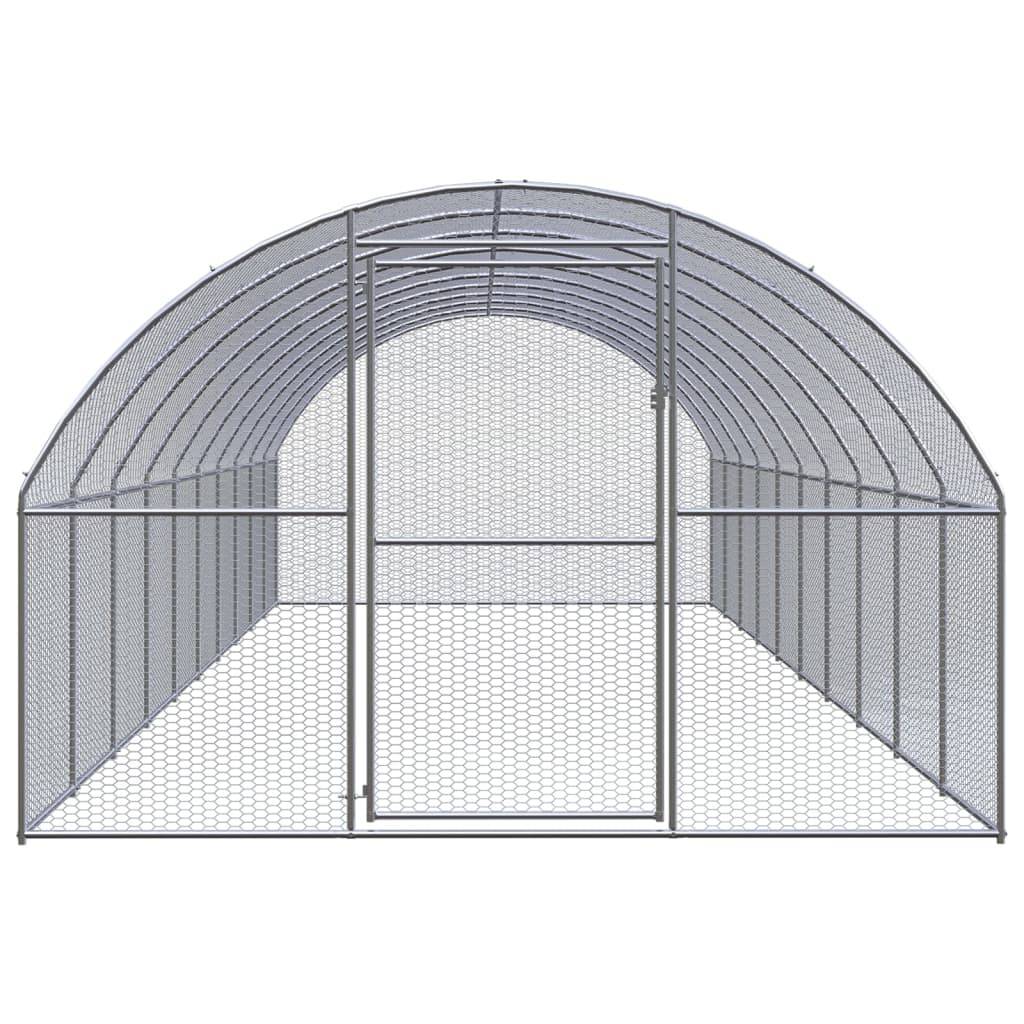 Vidaxl - Poulailler d'extérieur 3x10x2 m Acier galvanisé vidaXL 3095467 - Image 2