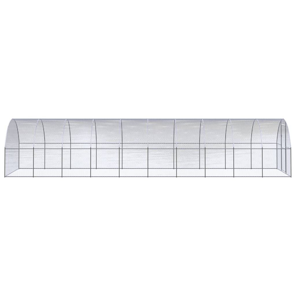 Vidaxl - Poulailler d'extérieur 3x10x2 m Acier galvanisé vidaXL 3095467 - Image 4