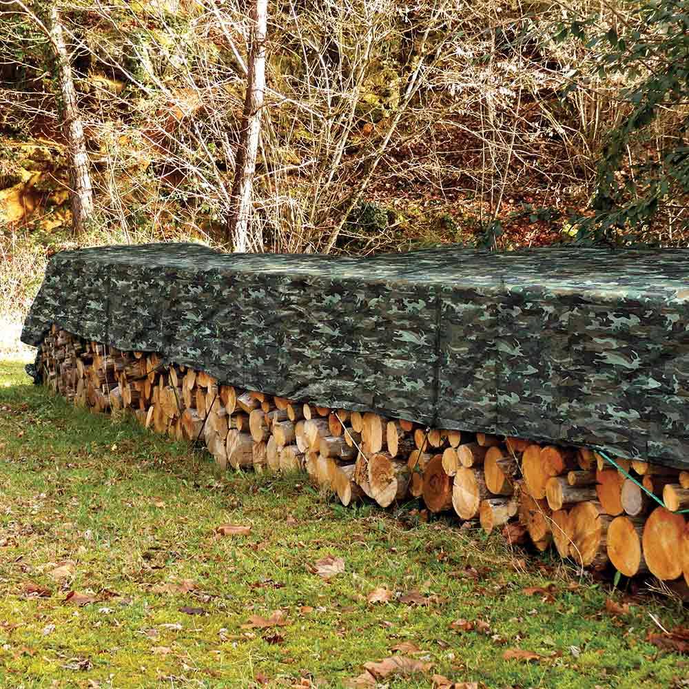 Bâche camouflage militaire 130g/m2 3 x 1.8 Armée - Image 4