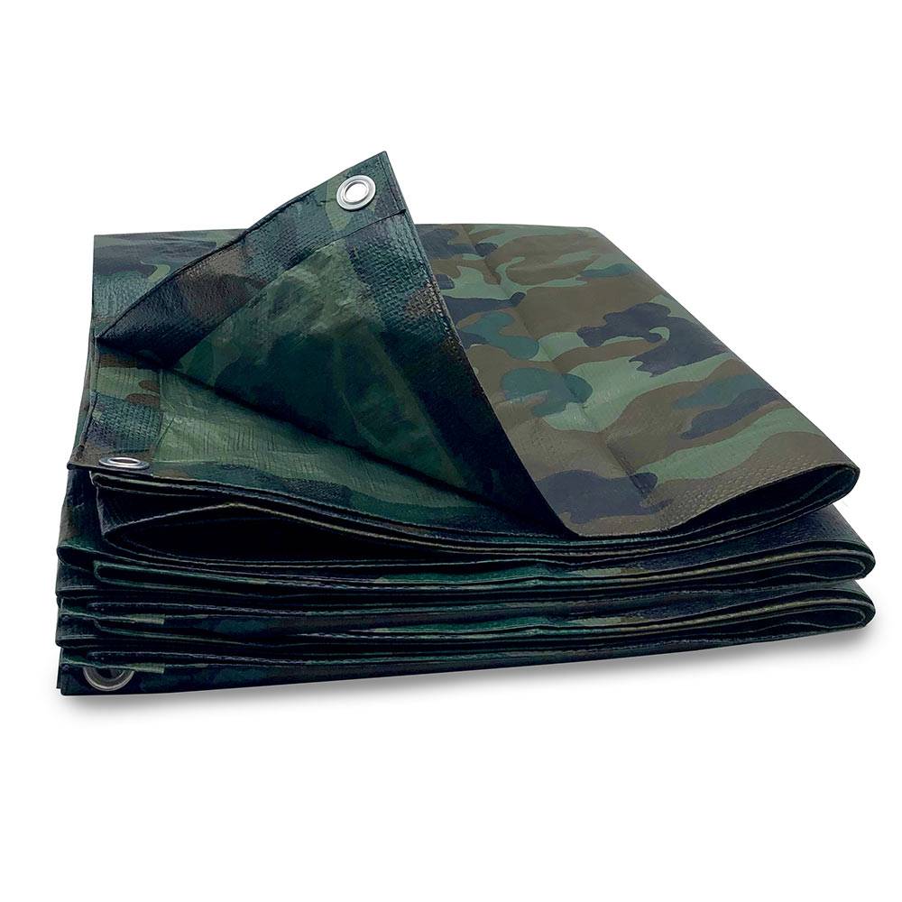 Bâche camouflage militaire 130g/m2 3 x 1.8 Armée - Image 1