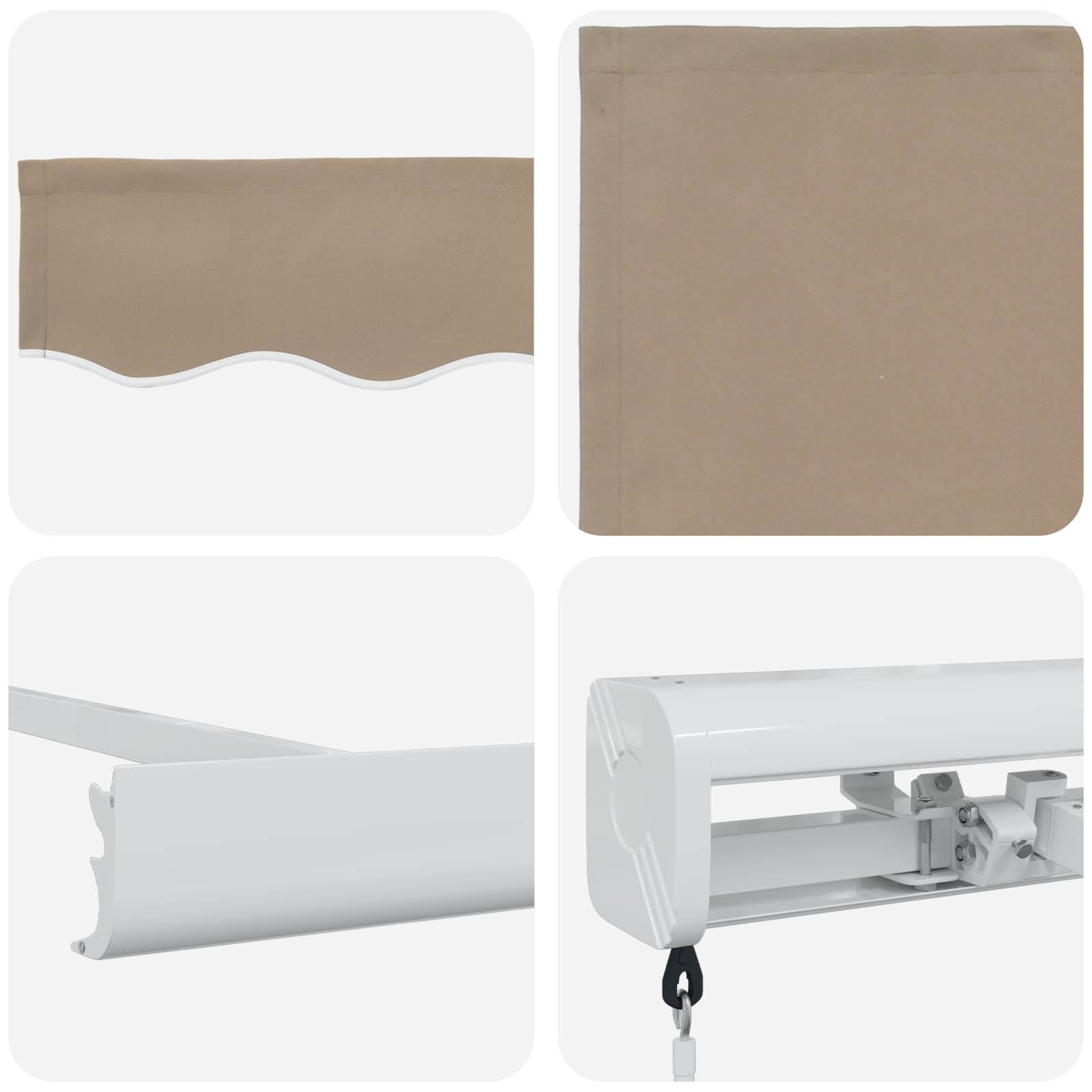 Prolenta Premium - Store banne aluminium thermolaqué beige 330 x 20 cm - Prolenta premium p3403.2 - Image 4