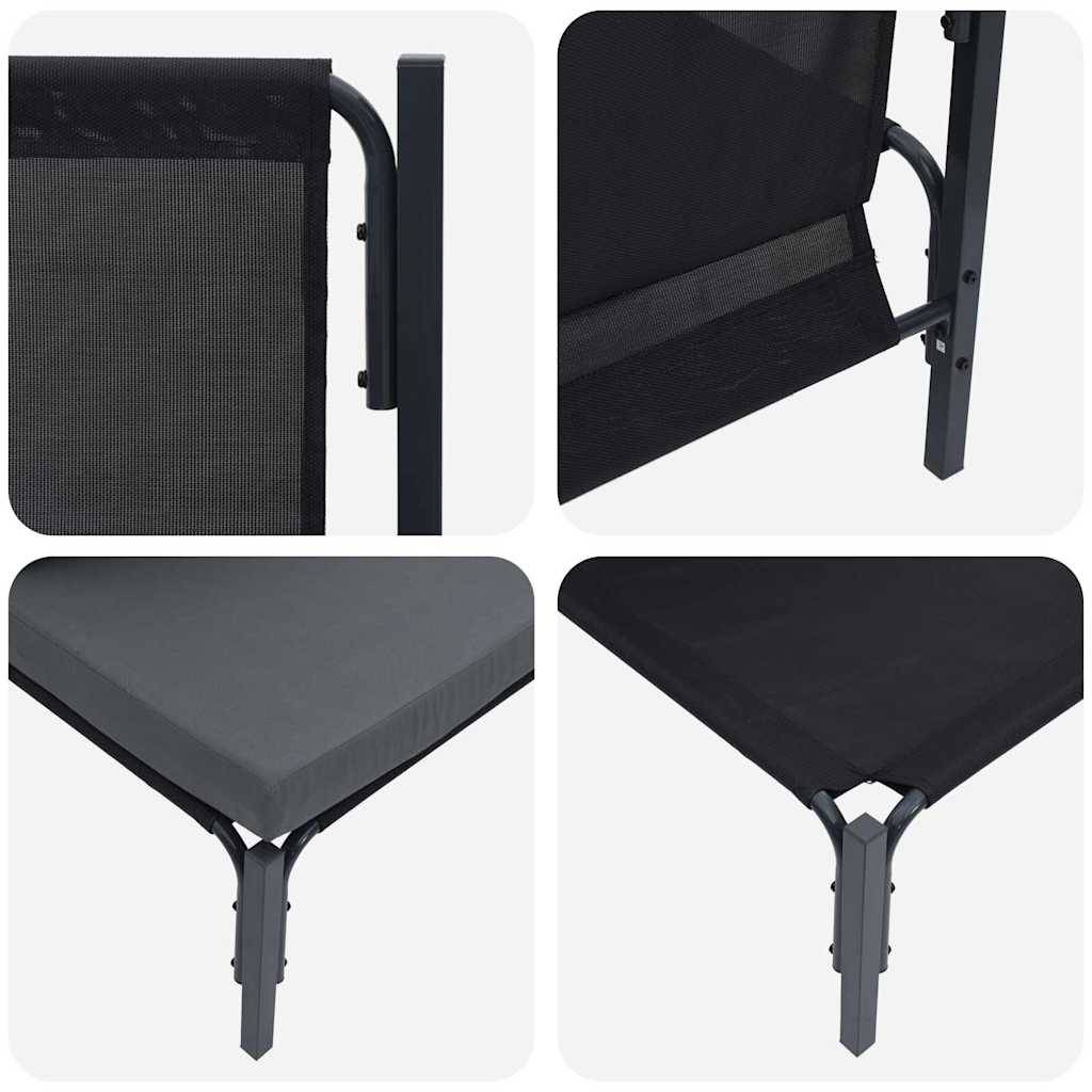 Vidaxl - Mobilier de jardin Anthracite 80 x 80 x 71 cm Acier vidaXL 42009985 - Image 9
