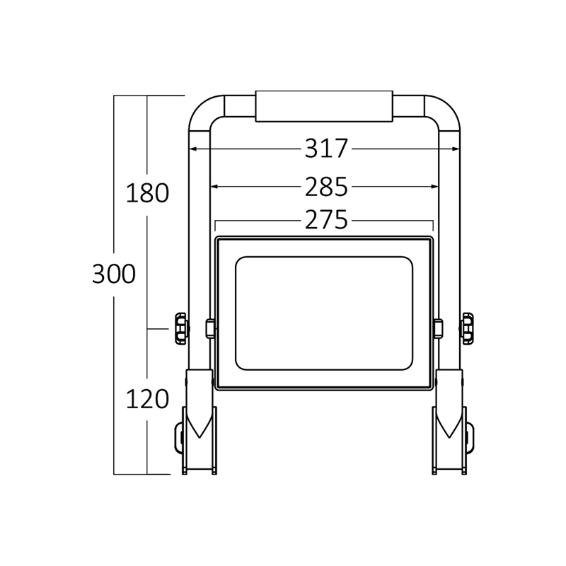 Projecteur LED portatif sur pied 100W 8500lm IP65 - Image 3
