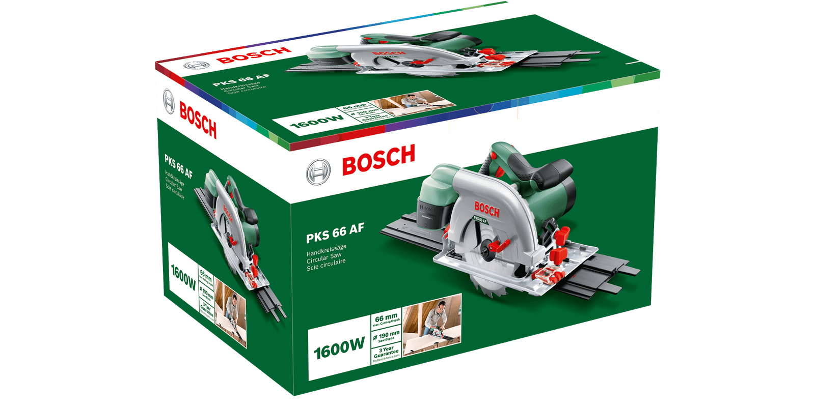 Bosch - Scie circulaire filaire PKS 66 AF - 1600 W - BOSCH - Rail de guidage - 0603502000 - Image 4