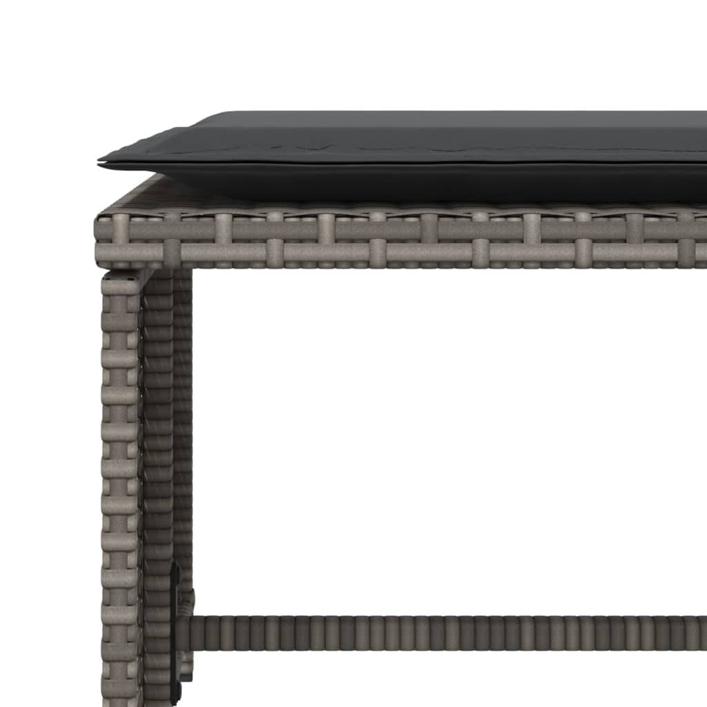 ComfortXL - Fauteuil de Jardin Gris en Résine Tressée avec Repose-Pieds Indépendant et Coussins Gris Foncé pour Terrasse Zen – ComfortXL Outdoor Living - Image 10