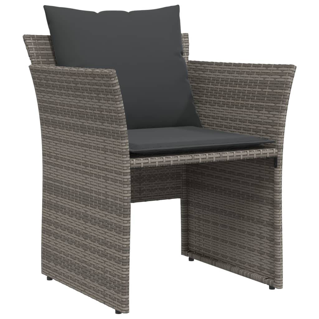 ComfortXL - Fauteuil de Jardin Gris en Résine Tressée avec Repose-Pieds Indépendant et Coussins Gris Foncé pour Terrasse Zen – ComfortXL Outdoor Living - Image 4