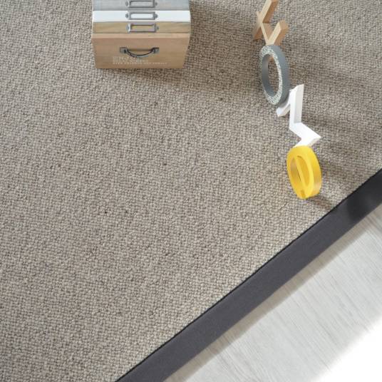 Decoweb - Tapis pure laine - Latoon gris - Ganse coton anthracite - 160 x 230 cm - Decoweb - Image 3